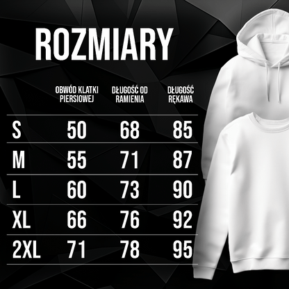 Personalizowane bluzy z własnym nadrukiem PARA + INICJAŁY - prezent dla pary - idamell.com