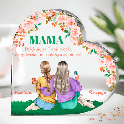 Podziękowania za miłość Clipart - Druk na szkle, spersonalizowany prezent dla mamy - idamell.com