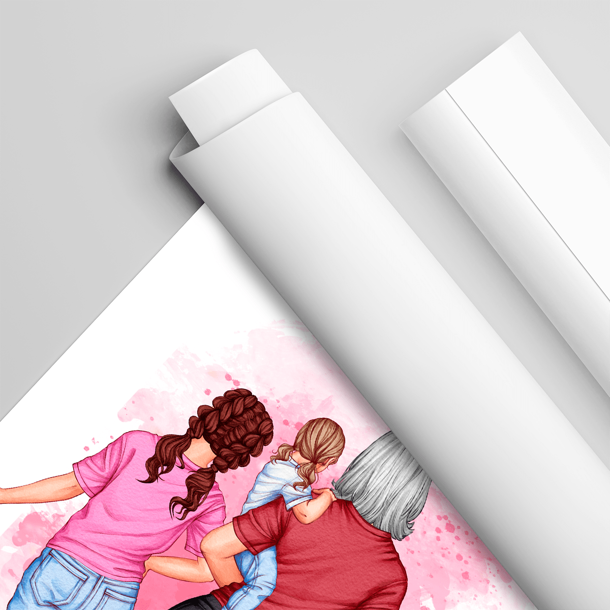 Podziękowanie dla babci Clipart - plakat, spersonalizowany prezent dla babci - idamell.com