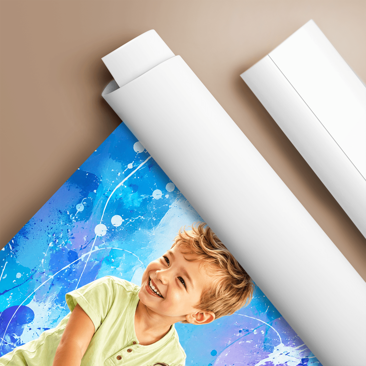 Portret braci - plakat, spersonalizowany prezent dla brata - idamell.com