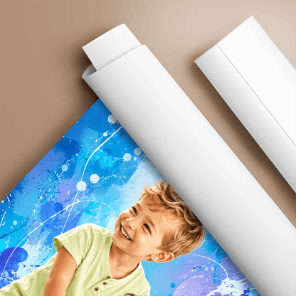 Portret braci - plakat, spersonalizowany prezent dla brata - idamell.com