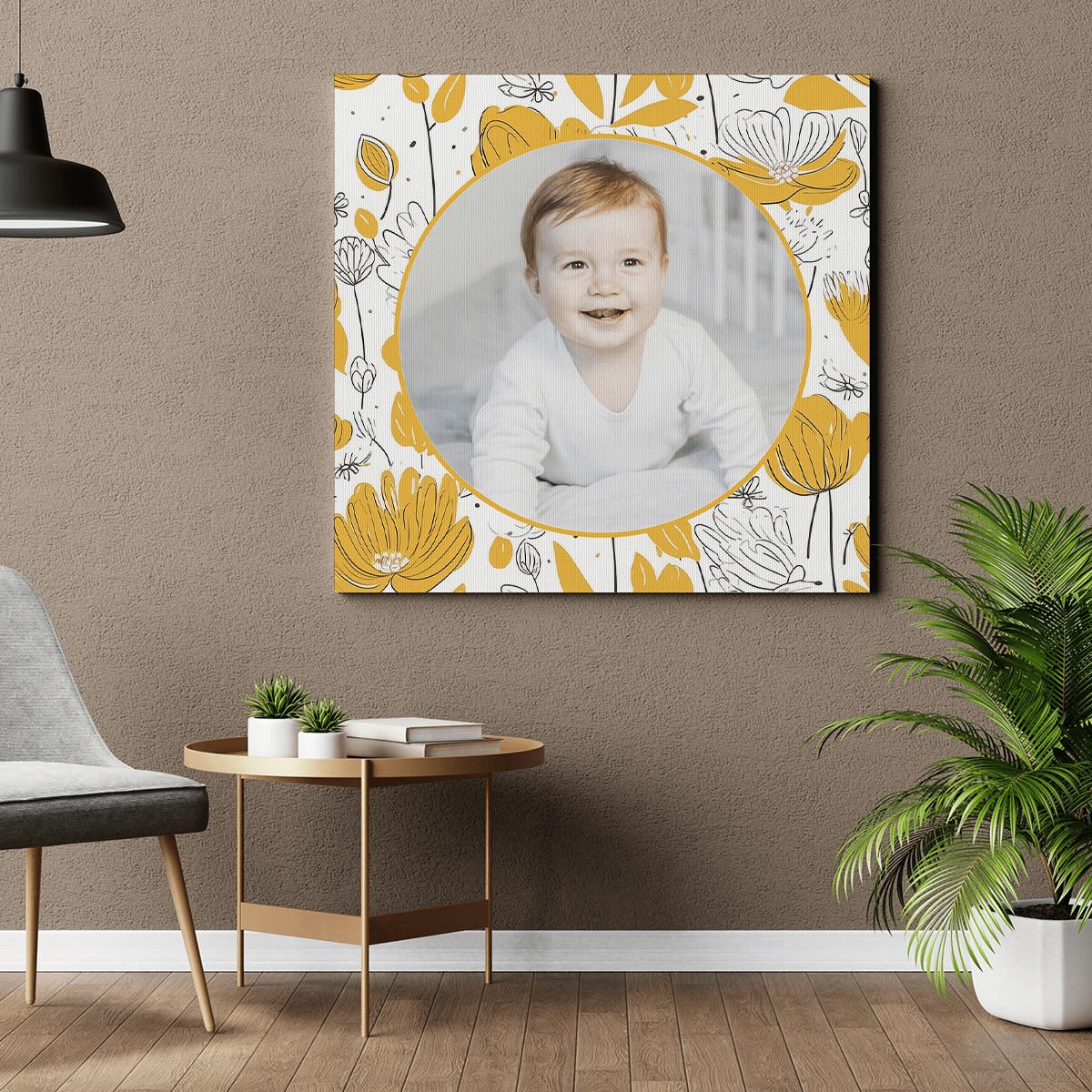 Portret dziecka - druk na płótnie, spersonalizowany prezent dla dziecka - idamell.com