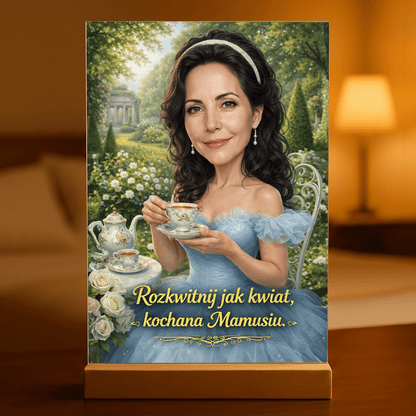 Portret kochanej mamy - Druk na szkle, spersonalizowany prezent dla mamy - idamell.com