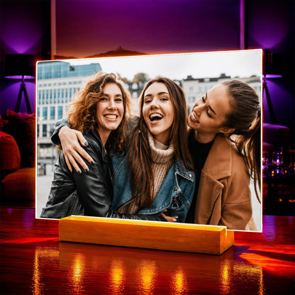 Portret na szkle akrylowym Zdjęcie prezent dla przyjaciółki - idamell.com