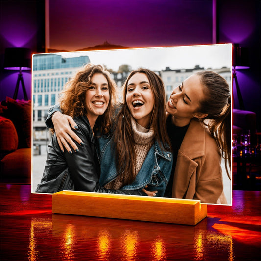 Portret na szkle akrylowym Zdjęcie prezent dla przyjaciółki - idamell.com