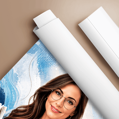 Portret nauczyciela - plakat, spersonalizowany prezent dla nauczyciela - idamell.com
