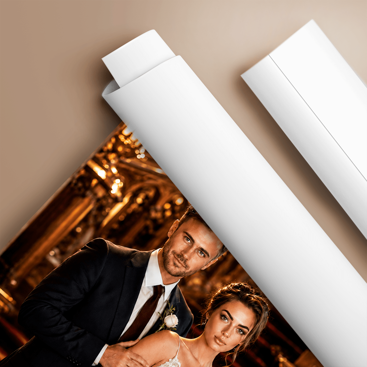 Portret pary - plakat, spersonalizowany prezent dla pary - idamell.com