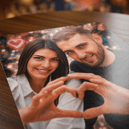 Portret pary zakochanych - plakat, spersonalizowany prezent dla pary - idamell.com