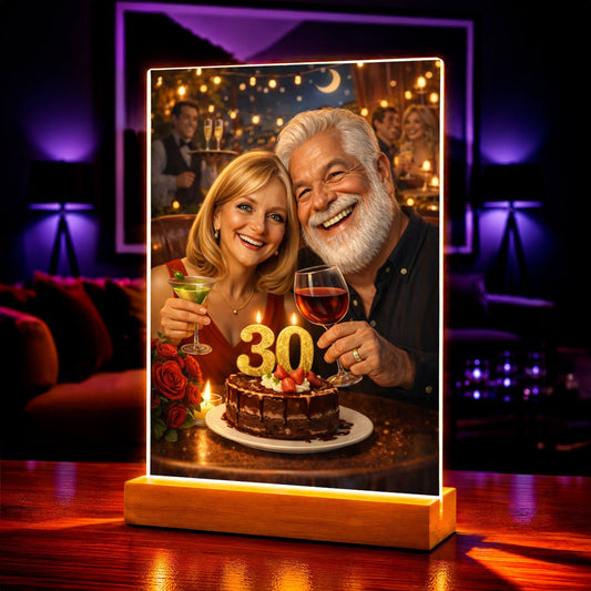 Portret ze zdjęcia 30 rocznica prezent dla pary - idamell.com