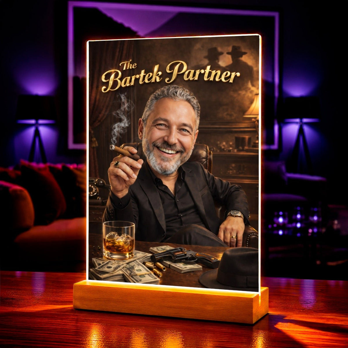Portret ze zdjęcia gangster prezent dla mężczyzny - idamell.com