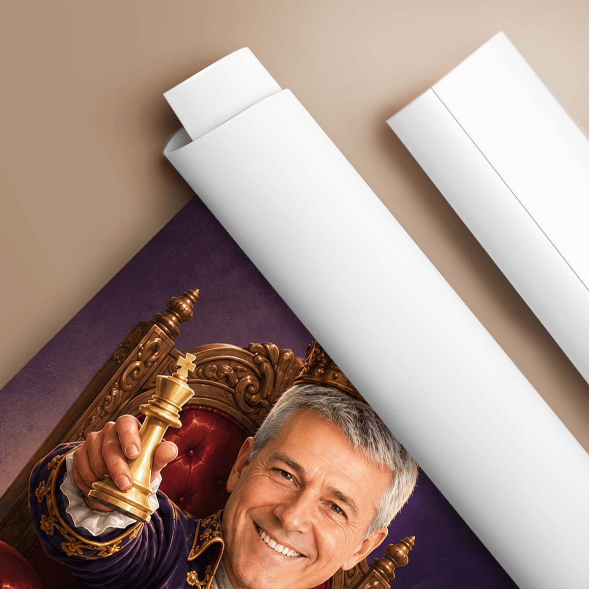 Portret ze zdjęcia na plakacie jednym kadrem prezent dla dziadka - idamell.com