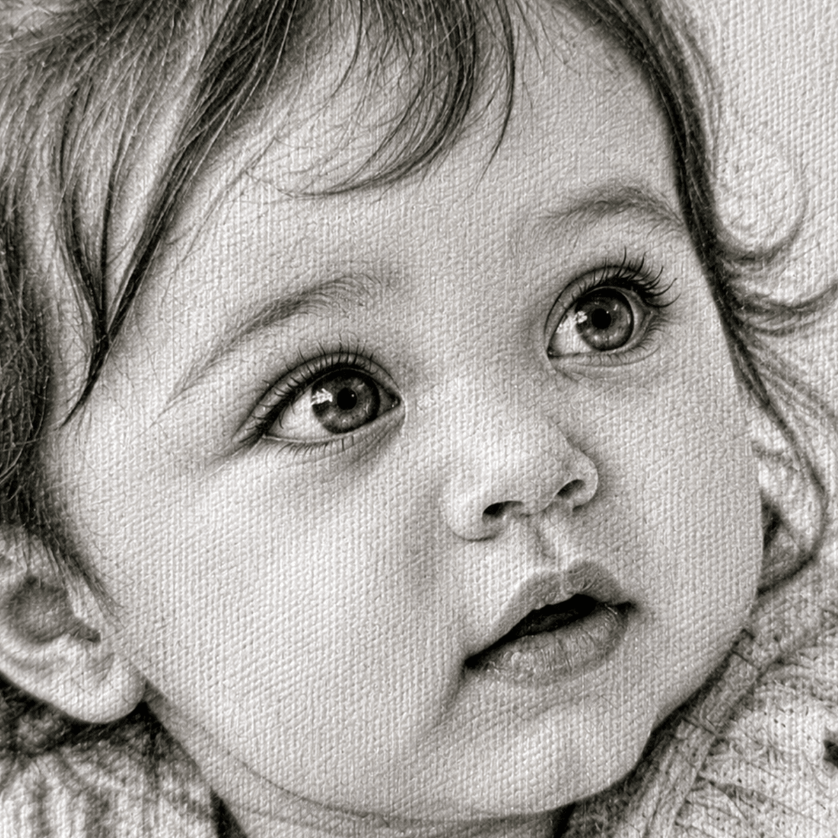 Portret ze zdjęcia na płótnie Klasyczny Szkic prezent dla rodziców - idamell.com