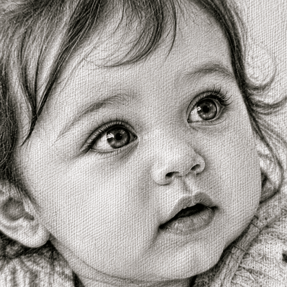 Portret ze zdjęcia na płótnie Klasyczny Szkic prezent dla rodziców - idamell.com