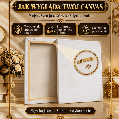 Portret ze zdjęcia na płótnie Urodzinowa niespodzianka — prezent na urodziny - idamell.com