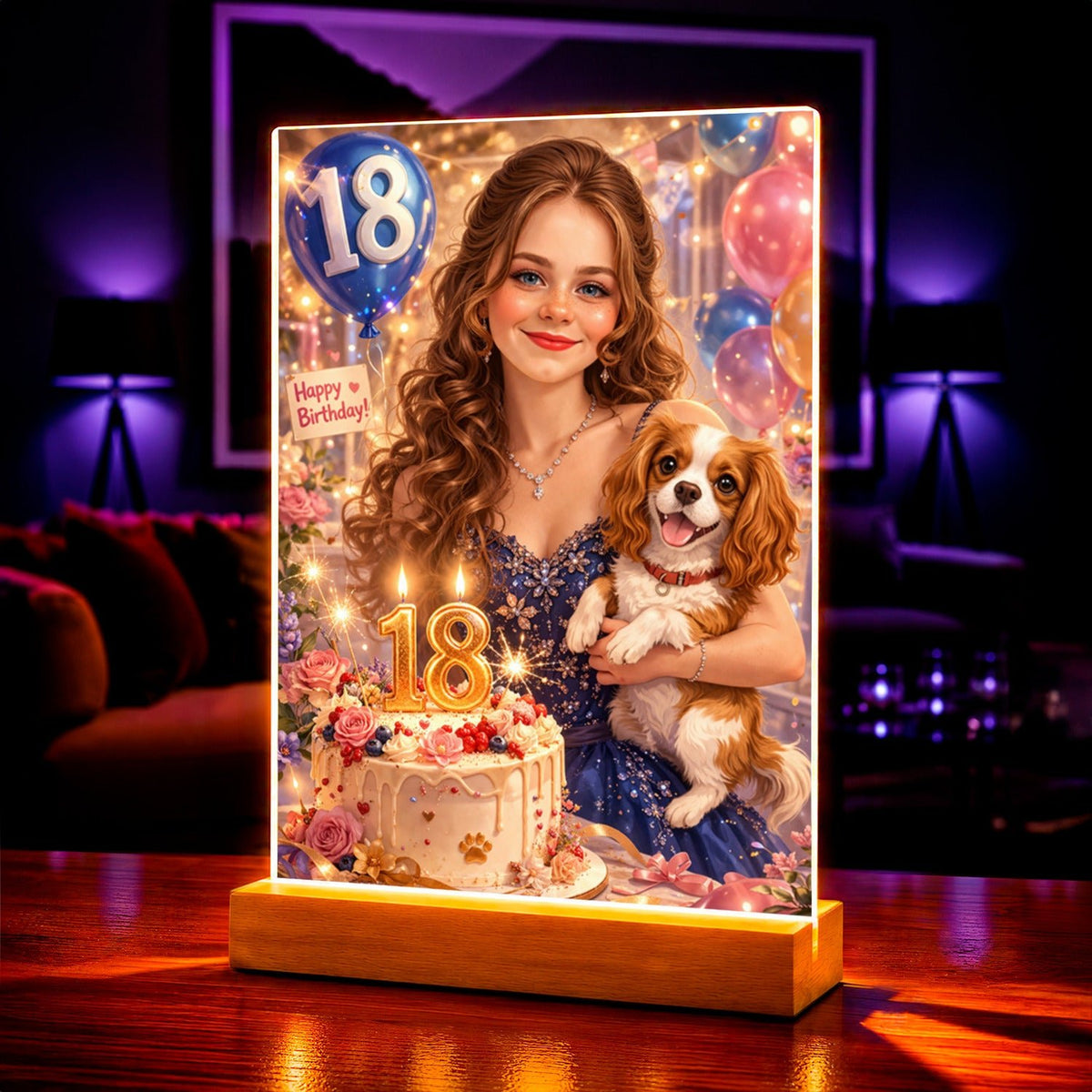 Portret ze zdjęcia osiemnastka prezent dla kobiety - idamell.com