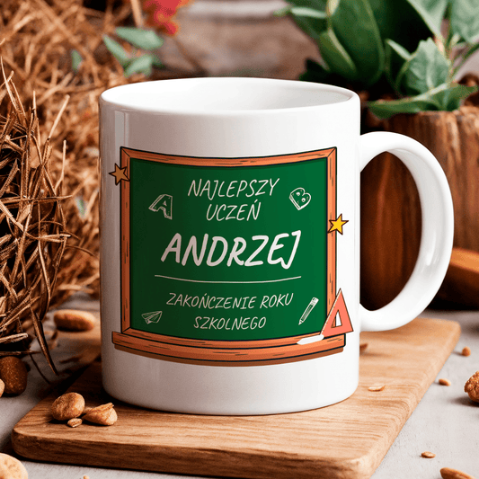 Prymus roku - 1x Kubek z nadrukiem, spersonalizowany prezent dla ucznia - idamell.com