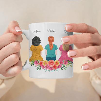 Przyjaźń Clipart - 1x Kubek z nadrukiem, spersonalizowany prezent dla przyjaciółki - idamell.com