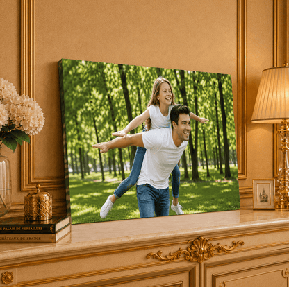 Radosne Loty – Foto na płótnie, spersonalizowany prezent dla taty - idamell.com
