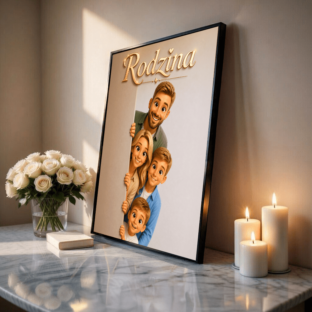 Radosne Odkrycie – Personalizowany plakat dla pary - idamell.com