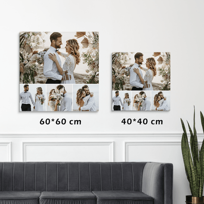 Sesja ślubna - druk na płótnie, spersonalizowany prezent dla pary - idamell.com