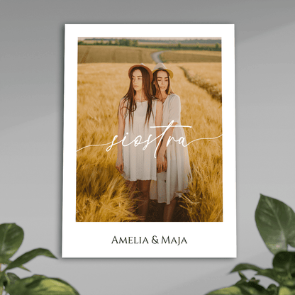 Siostra - plakat, spersonalizowany prezent dla siostry - idamell.com