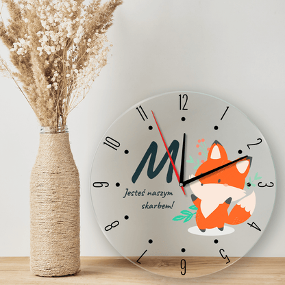 Skarb - zegar, spersonalizowany prezent dla dziecka - idamell.com