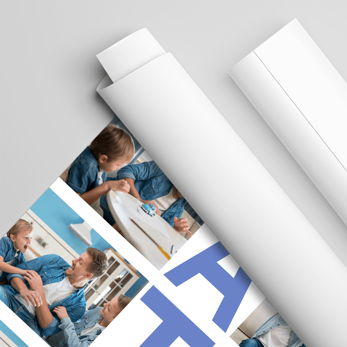 Słowo "TATA" - plakat, spersonalizowany prezent dla taty - idamell.com