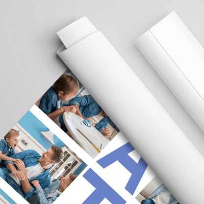 Słowo "TATA" - plakat, spersonalizowany prezent dla taty - idamell.com
