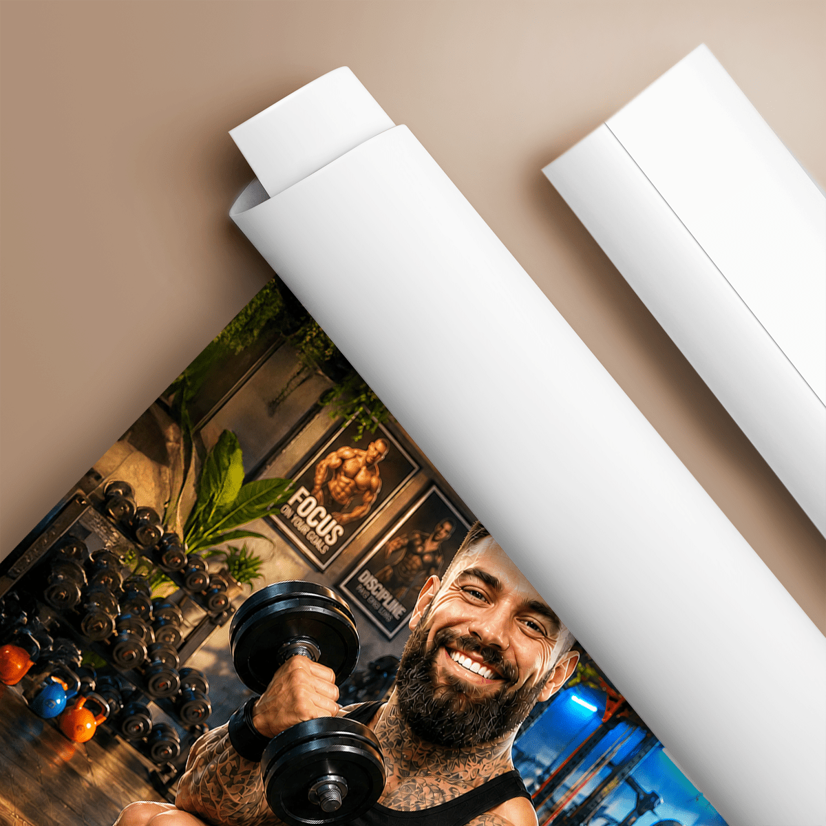 Sportowiec ilustracja - plakat, spersonalizowany prezent dla sportowca - idamell.com
