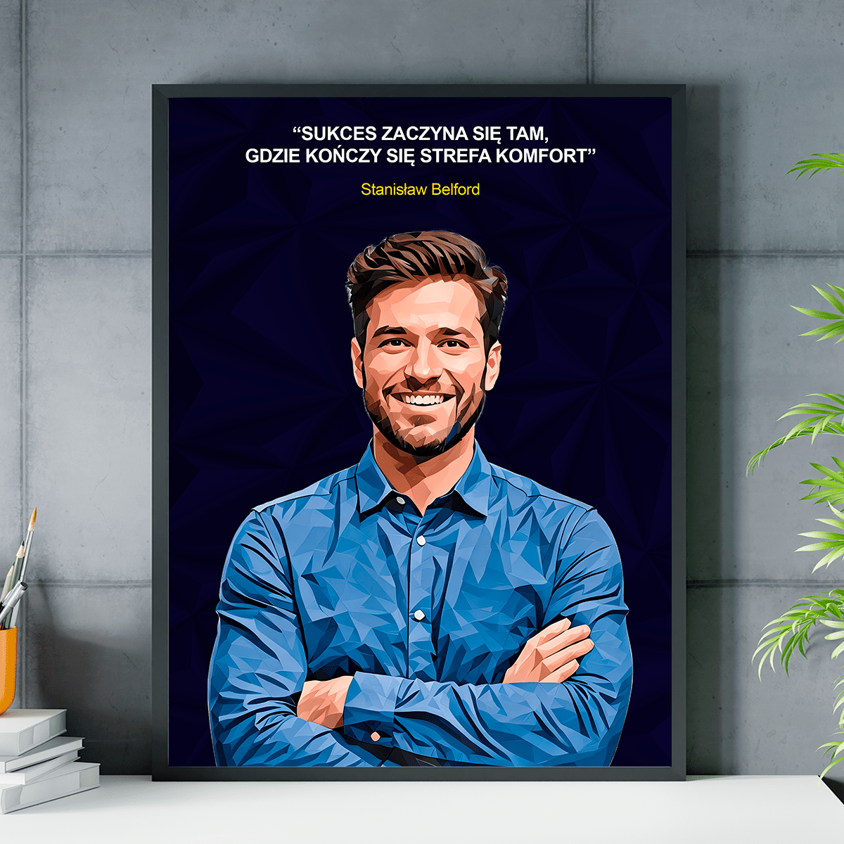 SUKCES - plakat, spersonalizowany prezent dla niego - idamell.com