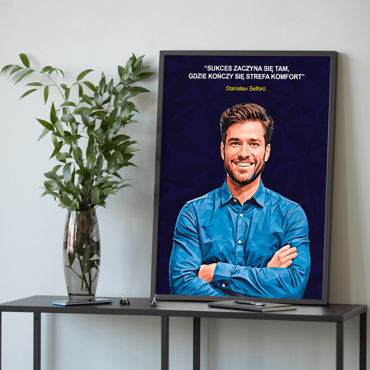 SUKCES - plakat, spersonalizowany prezent dla niego - idamell.com