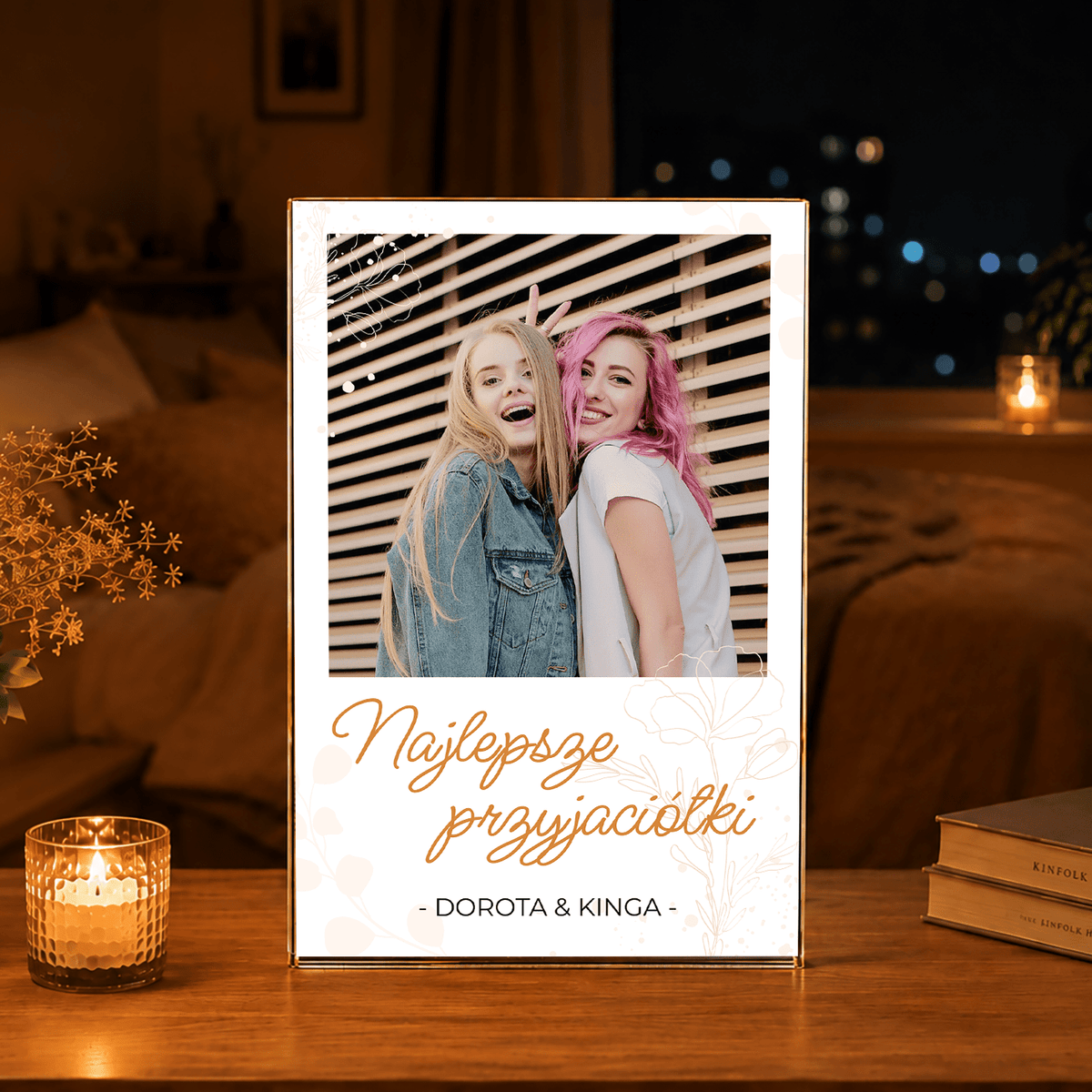 Super przyjaciółka - Druk na szkle, spersonalizowany prezent dla przyjaciółki - idamell.com