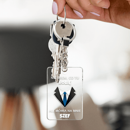 Szef - brelok do kluczy, spersonalizowany prezent dla szefa - idamell.com