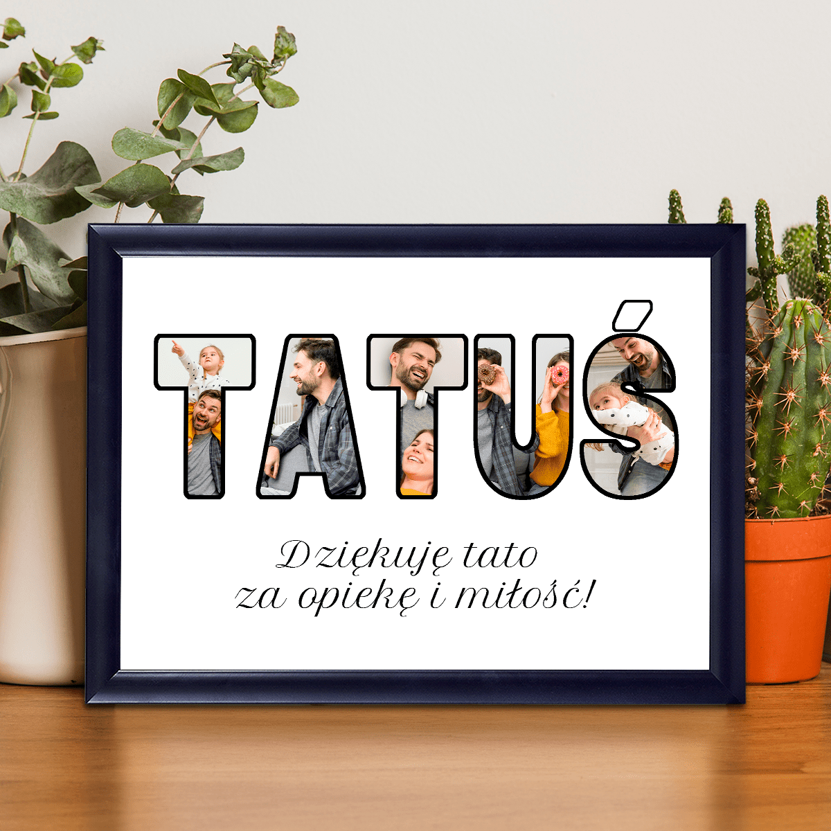 Tatuś - Druk na szkle, spersonalizowany prezent - idamell.com