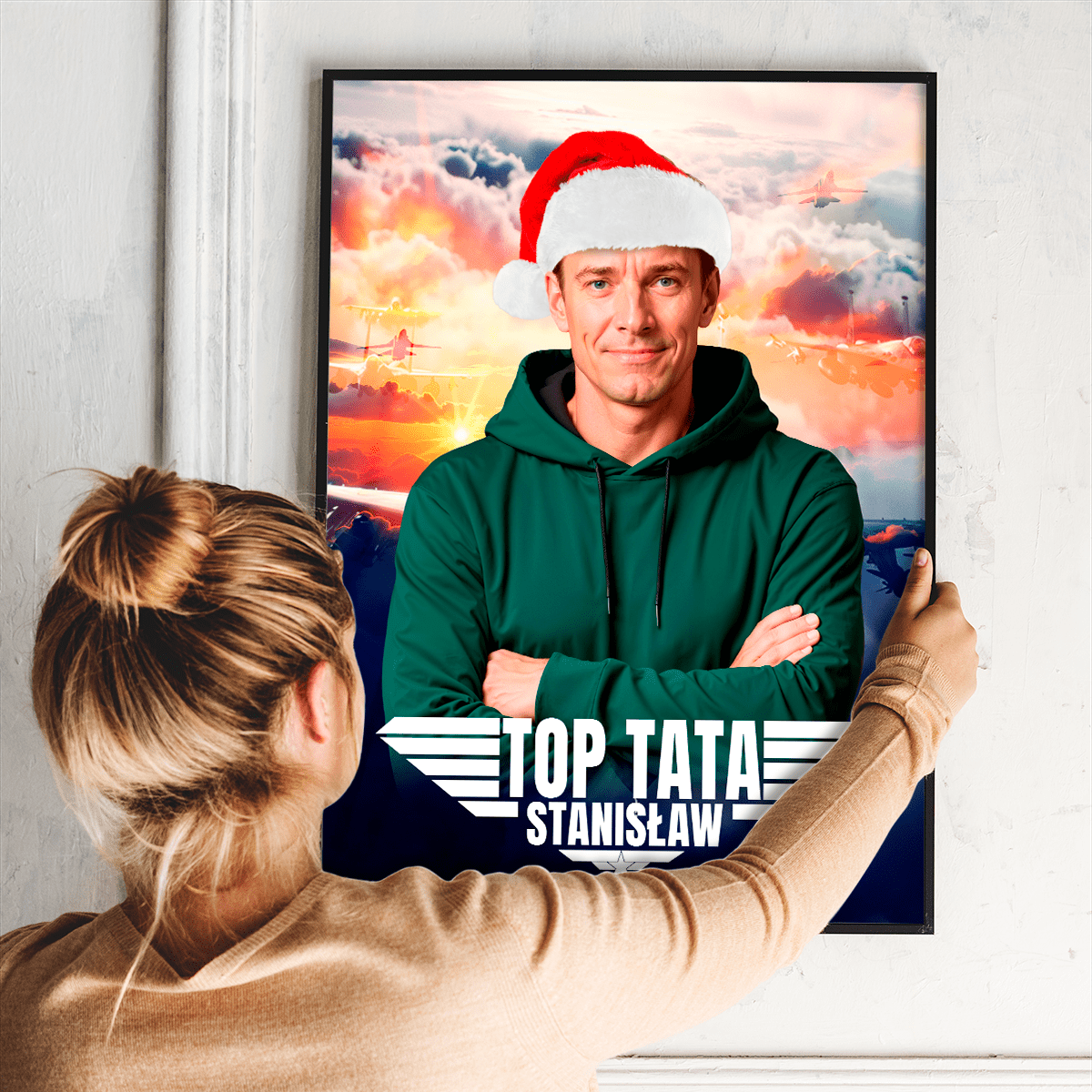Top tata - plakat, spersonalizowany prezent dla taty - idamell.com