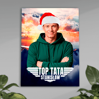 Top tata - plakat, spersonalizowany prezent dla taty - idamell.com