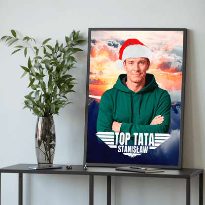 Top tata - plakat, spersonalizowany prezent dla taty - idamell.com