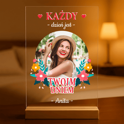Twój dzień - Druk na szkle, spersonalizowany prezent - idamell.com