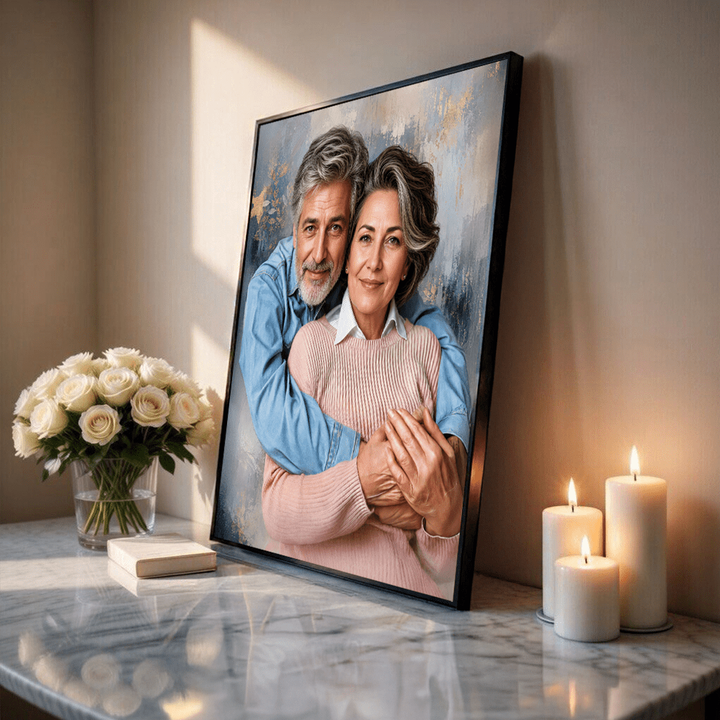 Ukochani dziadkowie - plakat, spersonalizowany prezent dla dziadków - idamell.com