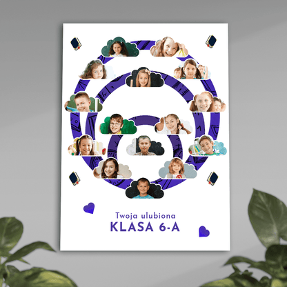 Ulubiona klasa - plakat, spersonalizowany prezent dla nauczyciela - idamell.com