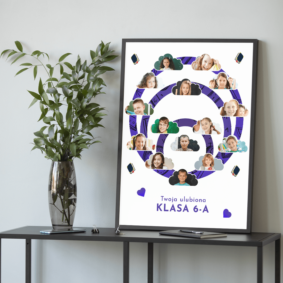 Ulubiona klasa - plakat, spersonalizowany prezent dla nauczyciela - idamell.com
