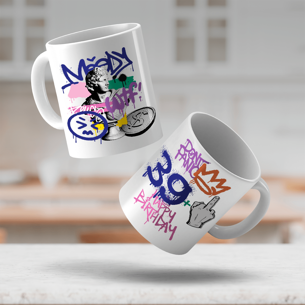Urodzinowy design - 1x Kubek z nadrukiem, spersonalizowany prezent dla niego - idamell.com