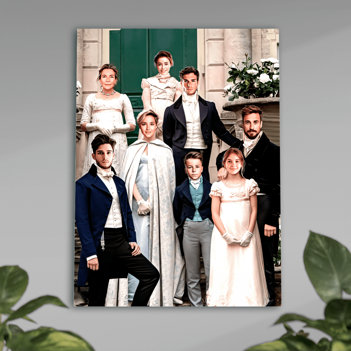 W stylu historycznego serialu - plakat, spersonalizowany prezent dla rodziców - idamell.com