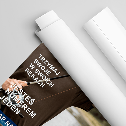 Wędkarz numer jeden - plakat, spersonalizowany prezent dla mężczyzny - idamell.com