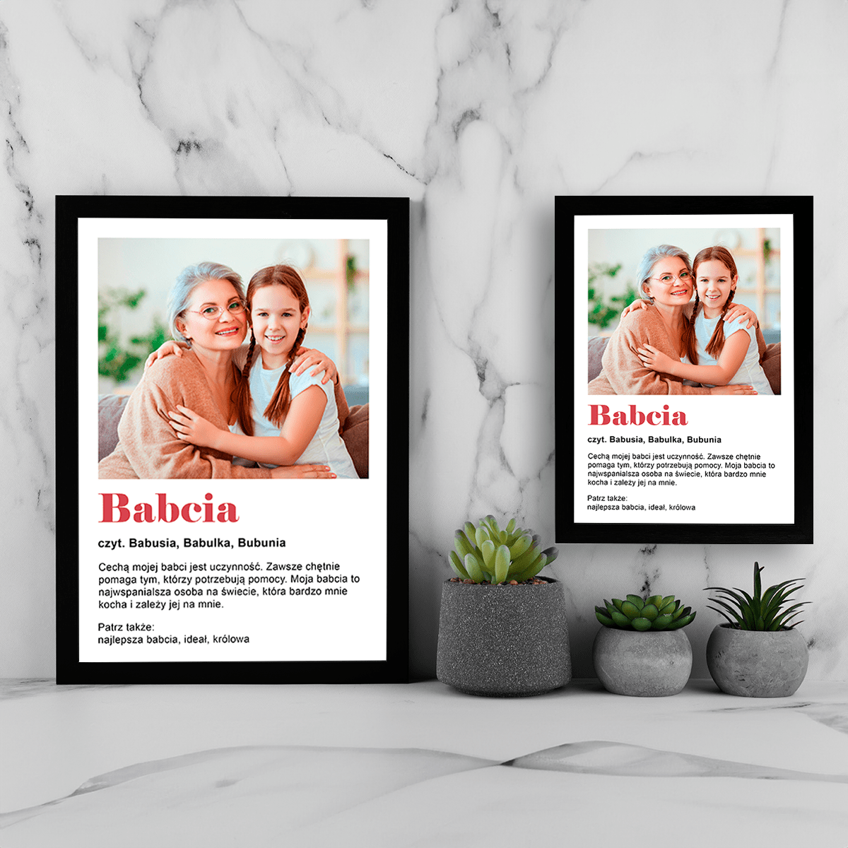 Wspaniała babcia - Druk na szkle, spersonalizowany prezent dla babci - idamell.com