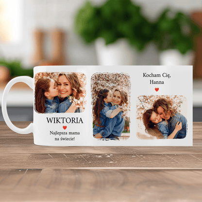 Wspaniała mama - 1x Kubek z nadrukiem, spersonalizowany prezent dla mamy - idamell.com