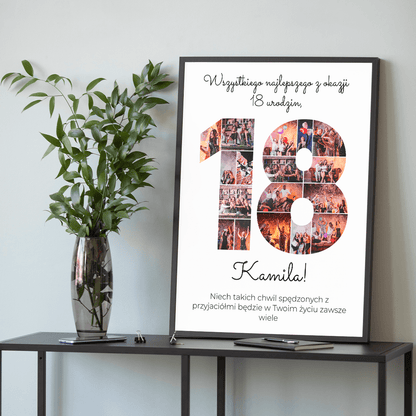 Wspaniałe chwile - plakat, spersonalizowany prezent dla przyjaciółki - idamell.com