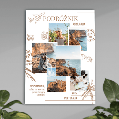 Wspomnienia z podróży - plakat, spersonalizowany prezent dla podróżnika - idamell.com