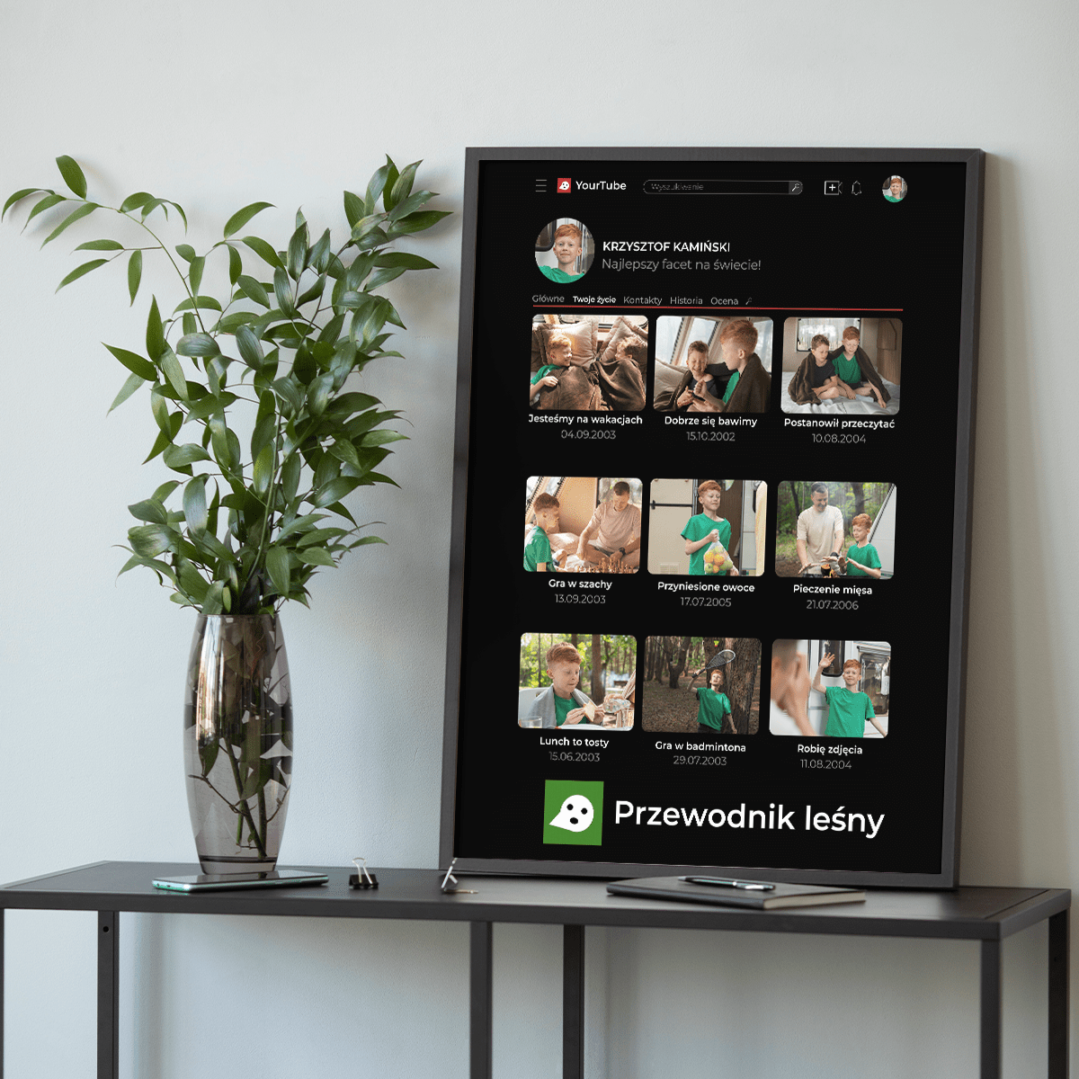Wspomnienia z wakacji - plakat, spersonalizowany prezent dla dziecka - idamell.com