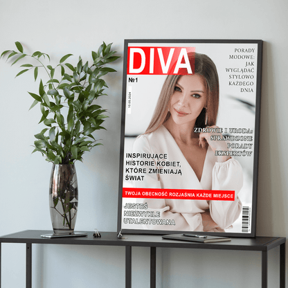 Wyjątkowa kobieta - plakat, spersonalizowany prezent dla niej - idamell.com